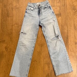 Dynamite Light Blue Wide Leg Jeans